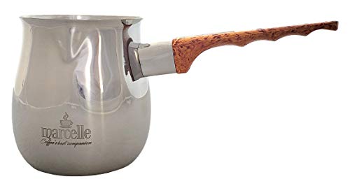 Marcelle Stainless Steel Milk Frothing Pitcher/Butter Warmer 12 oz