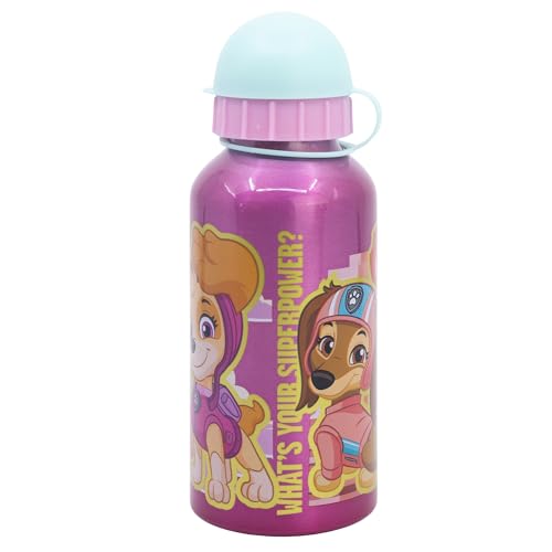 Stor Wiederverwendbare Flasche aus Aluminium, 400 ml | PAW PATROL GIRL SUPERPOWERS