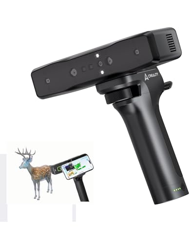 3D Scanner Otter Lite - 2 in 1 3D Scanner + Lite Bridge Wireless Handle for 3D Printing, 0.05mm High Precision, 24-Bit F