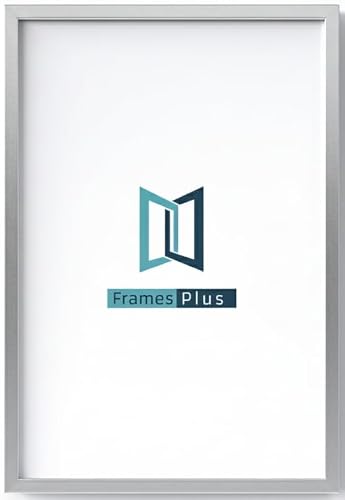 Image of 60 x 80cm Picture Frame (600 x 800mm) 30mm Profile, Wall Mounted Shatterproof Styrene Front, Portrait or Landscape Display for Posters Photos Prints Art, Silver