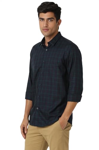 Image of Peter England Men's Premium Casual Checkered Shirt