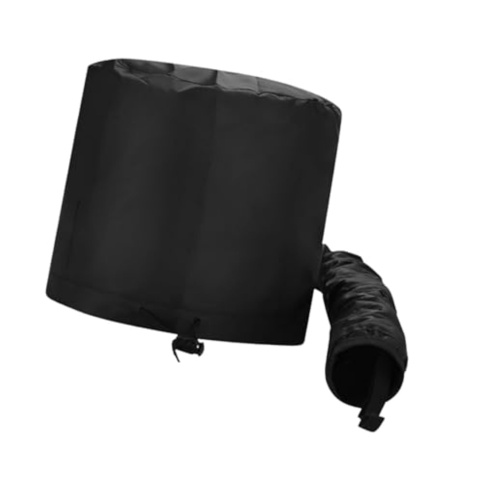 Hair Dry Hoods Styling with Drawstring Strap Attachment, Black