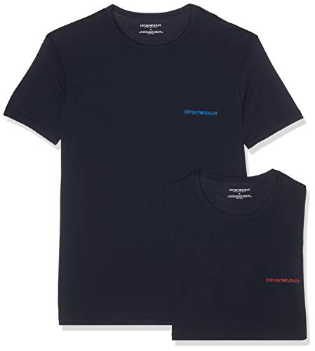 Emporio Armani Underwear 9p717 T-Shirt, Multicolore (Marine/Marine 27435), Medium Homme