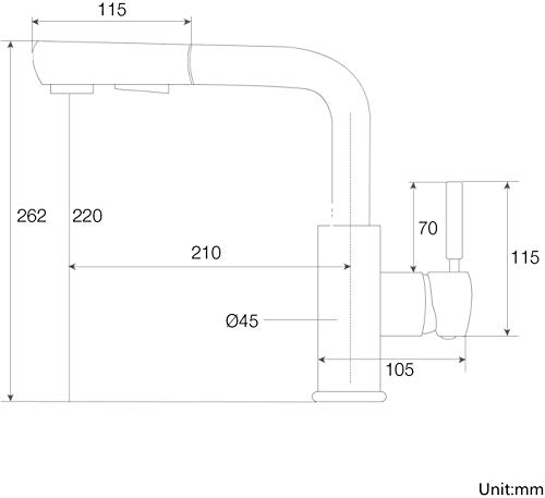 Hapilife-Grifo-Cocina-Extraible-Negro-Multifuncional-Grifo-para-Fregadero-con-Doble-Chorros-Antical-Giratorio-Grifos-de-Cocina