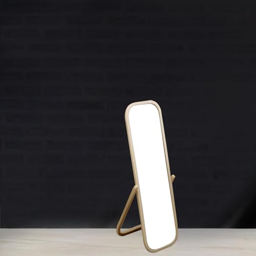 Image of Miniature Sturdy Full Length Mirror for Scene Props Birthday Gifts Ornaments 13.1cm Wood