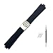 DCALU Bande de Montre en Caoutchouc en Silicone de 24 mm x 11 mm Faire for la Bande de Montre Oris Aquis Strape Convex Section DE SÉCURITÉ ACIE Regardez Les Accessoires