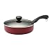 Farberware Dishwasher Safe Nonstick Covered Saute Pan, 2.75 quart, Red