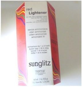 SunGlitz Red Lightener Lifts 1 to 4 Levels Ammonia Free 450 grams