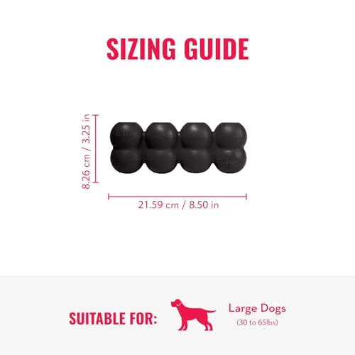 KONG Extreme Goodie Ribbon - Befüllbares Hundespielzeug aus Naturkautschuk - Für Große Hunde