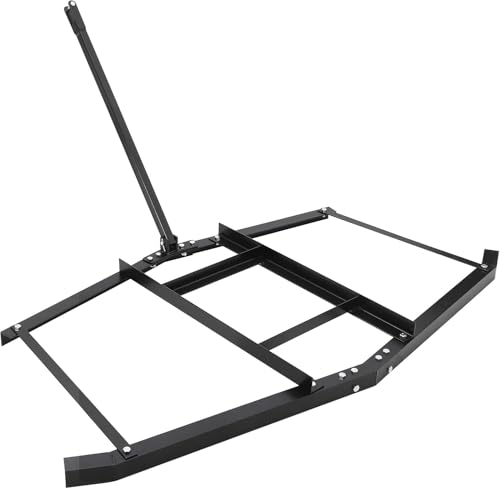 Amenitlif 66 Inch Heavy Duty Steel Towed Lawn Rake