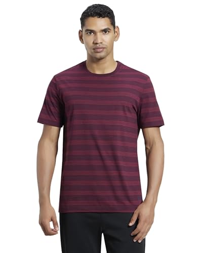 Image of Jockey 2717 Men's Super Combed Cotton Rich Striped Round Neck Half Sleeve Regular Fit T-Shirt
