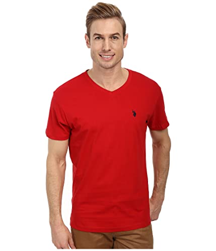 Image of U.S. Polo Assn. Men's Solid V‑Neck T-Shirt
