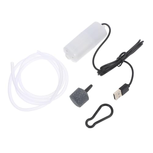 HAKIDZEL 1Set Portable Aquarium Air Pump USB Oxygen Pump for Fish Tanks Lightweight Durable Plastic Design Efficient Air Supply for for Beginners