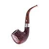 Peterson Pipes Irish Harp Series - Hand Crafted Wood Briar Pipe Made in Ireland, 3mm (Sand Blast, 68 Bent Brandy) #4