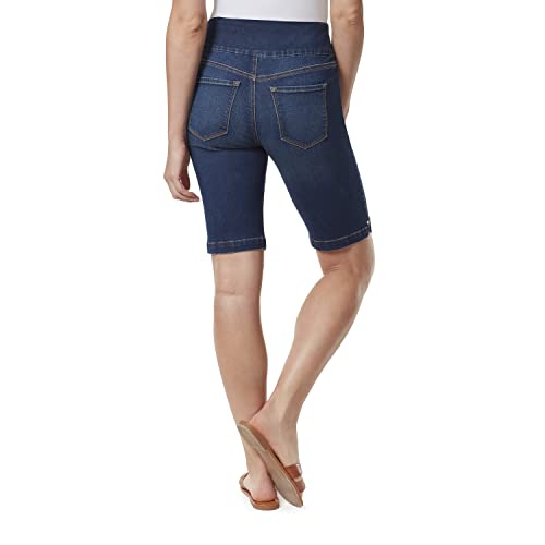 Gloria Vanderbilt Women's Amanda Bermuda Shorts - Pull-On Comfort Waist, 11 Inch Inseam, Slim Fit