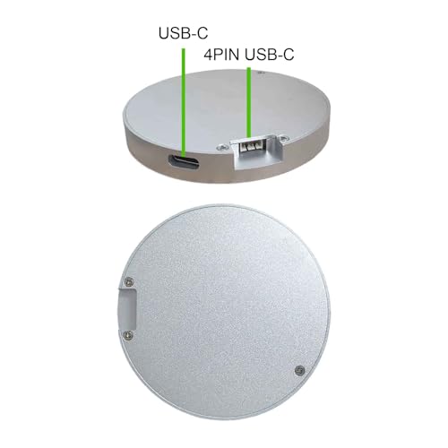 Image of VSDISPLAY 2.1 Inch Round LCD Screen 480x480 CPU Temperature Date Monitoring Display for Computer PC Case Liquid Cooler,Silver