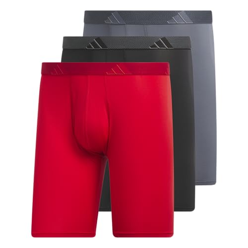 Image of adidas Men's Performance 3-Pack Long Boxer Brief