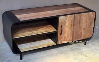 GELUSA N Mueble o Mesa de televisión TV Bali de Madera de Mango
