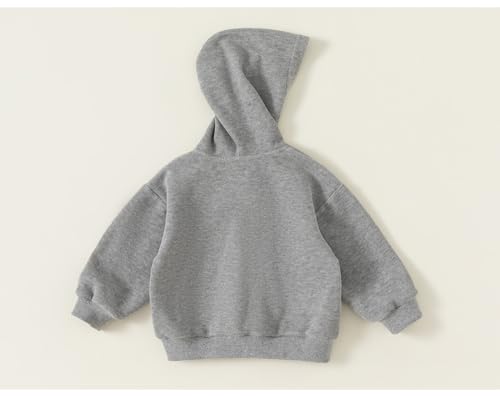 Irsutey Baby Boys Girls Hooded Basic Solid Color Long Sleeve Coat Casual Zip Up Outerwear With Pocket2