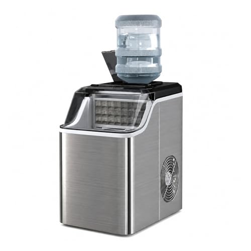 Fabricadora de hielo portátil 40 lbs compacta miniatura 1