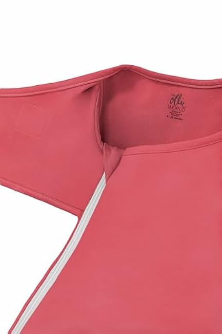 The Ollie World Alphie Sleep Pouch, Made from Custom Patented Moisture-Wicking Fabric, 2-Way Zipper, Sleep Sack, Wearable Blanket, Swaddle Transition, 4-12 Months (Sunset, Owl (12-25 lbs))