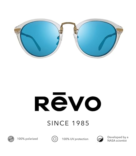 Revo Sunglasses Quinn: Polarized Crystal Glass Lens with Round Frame2