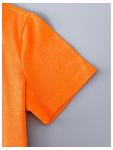 Image of RoseSeek Boy's 2 Piece Outfits Short Sleeve Crew Neck Letter Graphic Tee Shirt and Drawstring Waist Shorts Set