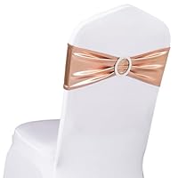 100/50/10PCS Spandex Stretch Fusciacche per sedie Archi Fasce elastiche per coperture per sedie Cravatte senza fibbia per eventi di banchetti per ricevimenti di nozze  15