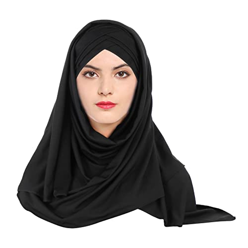 haozaikeji Muslim Turban for Women One Piece Hijab Modest Fashion Islamic Shawl Head Wrap Girl Ladies Arab Headwear Scarf2