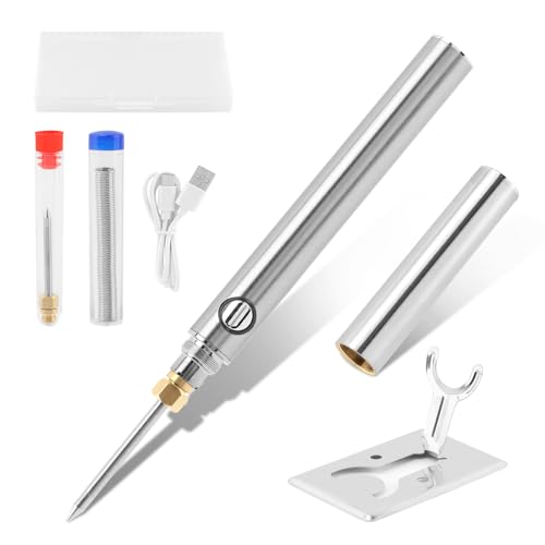 Cordless Soldering Iron Kit 15W, 788°F/420°C Compact Repair Set