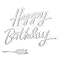 OSALADI Letrero de Neón LED Happy Birthday con Luz Suave Cálida Alimentación USB Fácil Instalación Pared o Mesa para Decoración de Dormitorio y Fiestas de Cumpleaños