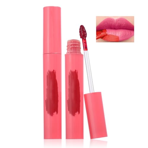 Image of Long Lasting Peelable Lip Stain, Matte Waterproof Lip Liner, Non-transfer Rose Shade, Daily Single Lip Cosmetic Set (Rose, 1 Count(Pack of 1))