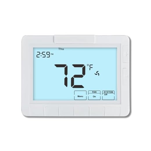 Programmable Auto Changeover Thermostat for Home, Conventional Single-Stage Systems,1 Heat/1 Cool, Extra Large Display, Smart Auto Switching,Easy-to-Use Digital Temperature Control, White Backlight