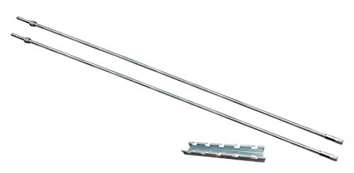 Quest Manufacturing Cable Tray Ceiling Hanging Bar Kit with Rods, 12", Zinc (CT0013-12-03)