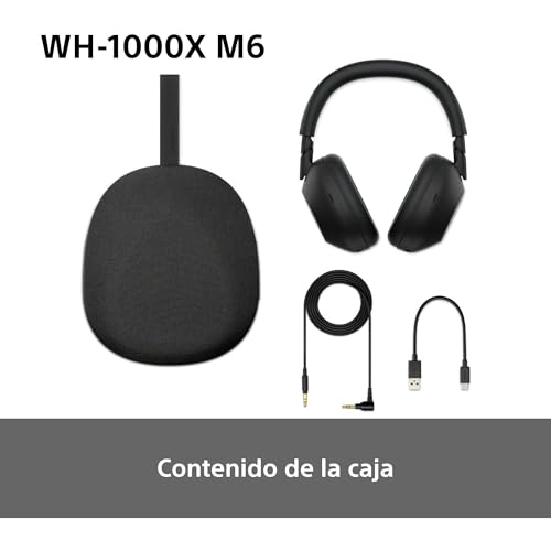 Sony WH-1000XM6 Auriculares Bluetooth inalámbricos con Noise Cancelling, Sonido de Alta resolución, cómodos, diseño Plegable, Estuche Resistente, 30 Horas de batería, iOS y Android - Azul Medianoche - imagen 14