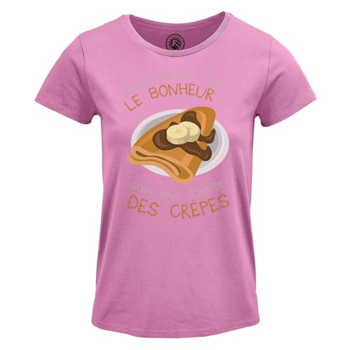 T-Shirt Femme Col Rond Crêpe Fluide Anti Froissement Confort