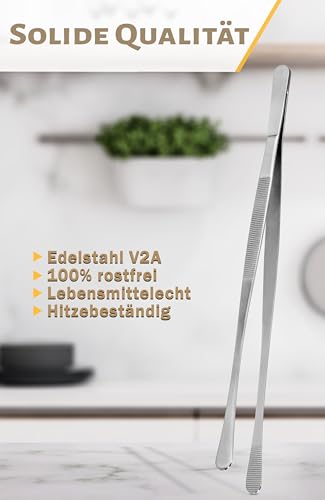 Kochpinzette Menz 32 cm aus Edelstahl, langlebig und stabil