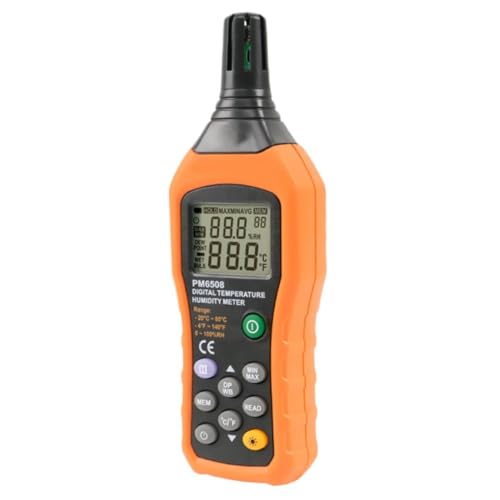 FUNOMOCYA 1Set Temperature and Humidity Monitor High Precision Handheld Gauge for Indoor Use Compact Design for Electronic Display Suitable for Agriculture