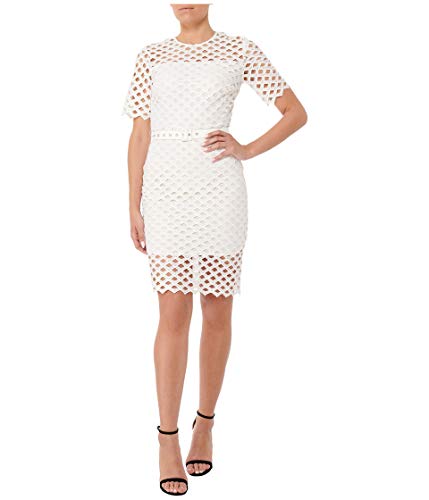 MILLY Lattice Embroidery Angela Dress White 4