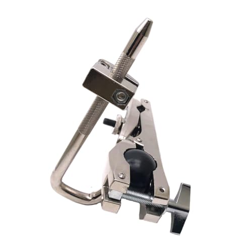 Tuoren Drum Set Clamp Metal Drum Set Mounting Clamps Drum Rack Mount Support Compatible With Tom Drum,Drum Set Accessory Holder Expansion Clip thumb #2