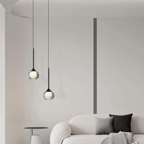 Luces colgantes simples nórdicas de 12W con diseño mini esférico para techos 7