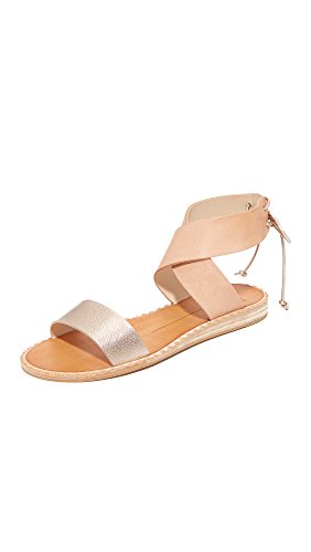 Dolce Vita Women's Pomona Flat Sandal, Copper Leather, 8.5 M US