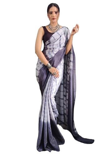 Sari de travail en nylon fluide et infroissable, imprimé Zari traditionnel 11573