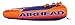 Airhead Slice Towable 1-3 Rider Tube for Boating and Water Sports, Kwik-Connect Tow, Heavy-Duty Full Nylon Cover & EVA Padding,Orange