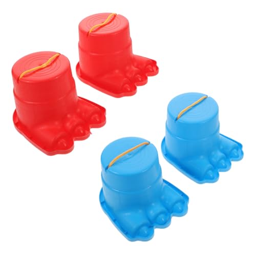LOORGVEL 2 Pairs Sensory Training Stilts for Balance Development Outdoor Kindergarten Play Thickened Plastic Walking for Boys Random Color