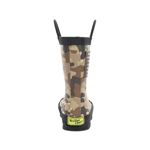 Image of Western Chief Kids Ladybug Rain Boot(Toddler /Little Kid /Big Kid) | Built for outdoor play, pull-on loops for self-dressing, comfort EVA insole, rubber traction outsole, toddler to big kid size