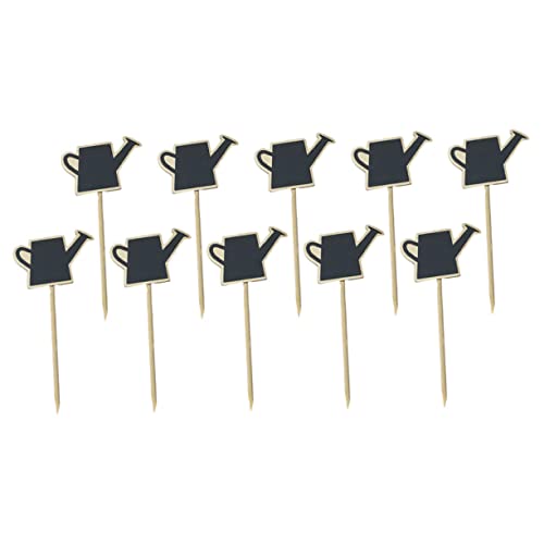 SUPVOX Garden Blackboard Cards 10pcs Chalkboard Picks Flower Pot Decor Chalkboard Sign Food Toppers