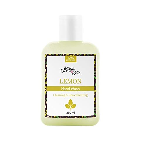 Mirah Belle - Lemon Hand Wash (250 ml) - Natural, Vegan, Cruelty Free - Best for Men, Women and Family - Sulfate and Paraben Free (250 ml) Cover