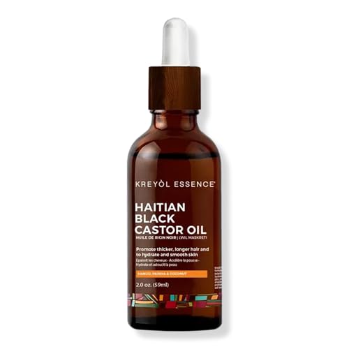 Kreyol Essence Haitian Black Castor Oil for Hair Growth - Mango Papaya & Coconut, 2 fl oz