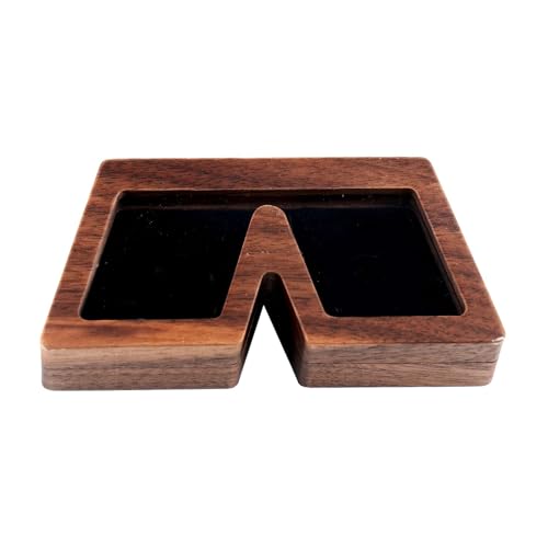 Elegante Joyero de Madera Organizador Caja de Joyería de Madera Varios Anillos Con Diseños Elegantes Y Materiales Interior Suave